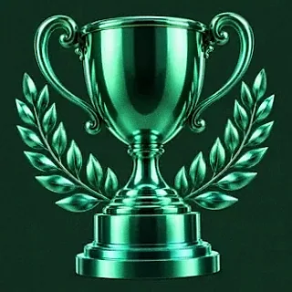 Gold trophy cup — Fair Go