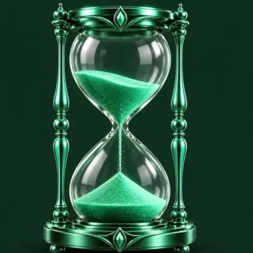 Ornate hourglass — Fair Go
